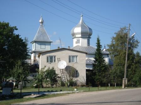 Estland, Mustvee (Chernaya) � Orthodoxe kerk van Russische Oud-Gelovigen.